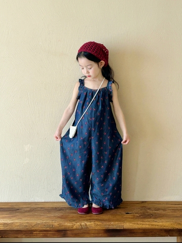 Jump Jean Dài Xanh Hoa WD