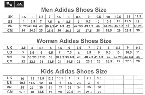 Cách chọn size giày Adidas, giày Nike Chính Hãng