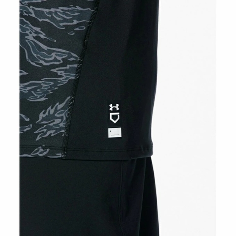 Áo Under Armour Chính hãng - UA Heatgear Comfort Fitted Novelty  - Màu Đen | JapanSport 1384734-001