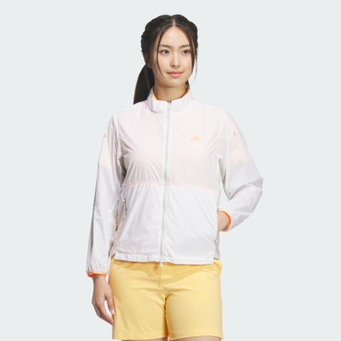 Áo Khoác Gió Nữ Adidas Chính Hãng - ULTIMATE365 TOUR Sports Jacket - Màu Trắng | JapanSport KD4129