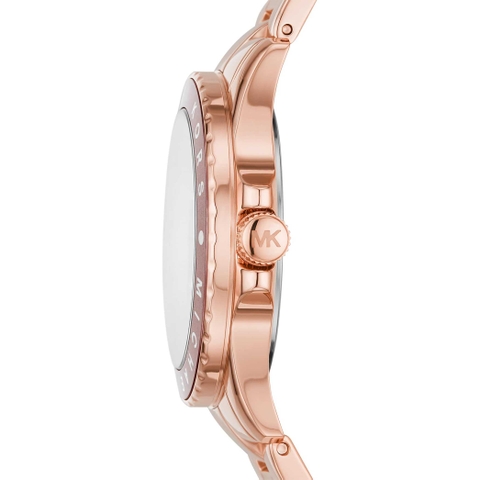 Đồng Hồ Michael Kors Chính hãng - Mini Kenly Nữ 33mm Rose Gold Đính Đá Sang Trọng | JapanSport MK6956