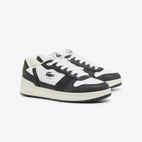 Giày Lacoste Nữ Chính Hãng - Women's Sneakers T-Clip Set - Màu Đen/Trắng | JapanSport 7-48SFA0052147
