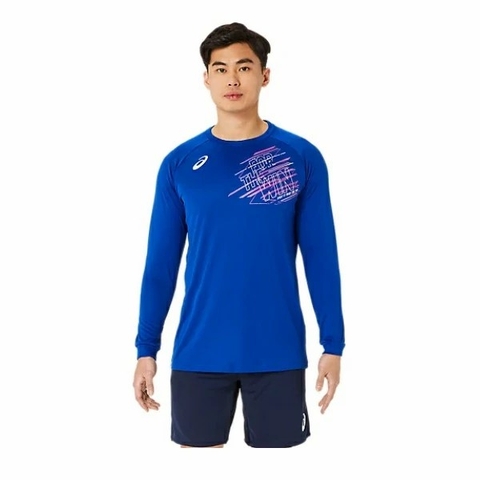 Áo Khoác Asics Chính Hãng - Volleyball Jersey - Màu Xanh | JapanSport 2053A188-401