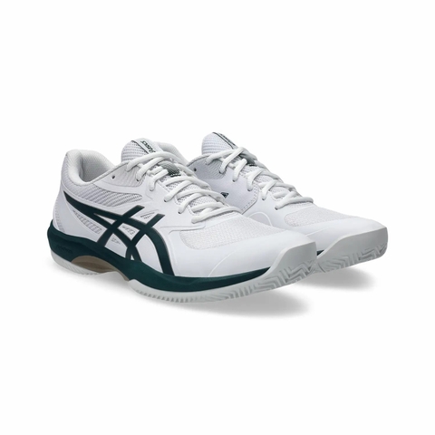 Giày Tennis Asics Nam Chính hãng - GAME FF CLAY/OC - Màu Trắng/Xanh | JapanSport 1041A490-100
