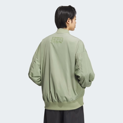 Áo Khoác Adidas Nữ Chính Hãng - College Loose Fit Bomber Jacket - Xanh | JapanSport JG3789
