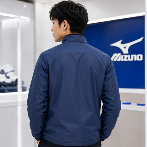 Áo Khoác Mizuno Chính Hãng - PRO Warmer Jacket - Màu Xanh | JapanSport P2MEB52011