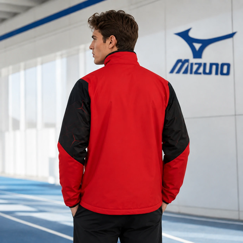 Áo Khoác Mizuno Chính Hãng - Warmer Jacket - Màu Đỏ | JapanSport P2MEC520-96