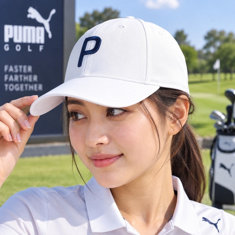 Mũ Puma Nam Nữ Chính Hãng - W Mini Twill P Cap - Màu Trắng | JapanSport 026699-04