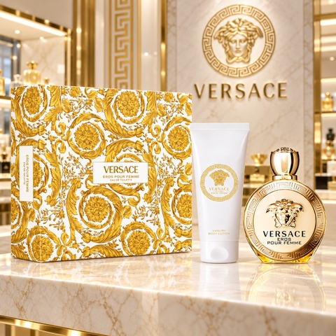 Set Nước hoa nữ Versace Chính hãng - Eros Pour Femme Eau de Toilette Gift Set | JapanSport
