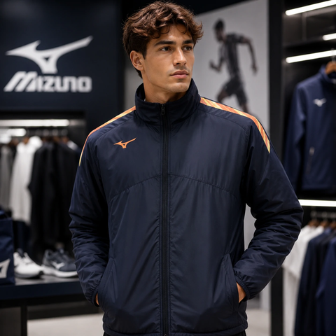 Áo Khoác Mizuno Chính Hãng - Mizuno Professional Line - Màu Navy | JapanSport  P2MEA520-14