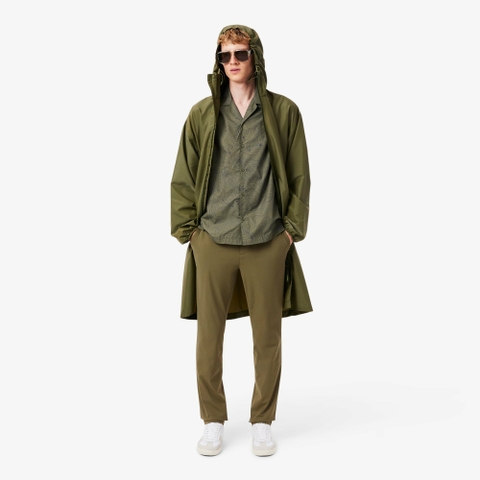 Quần Golf Lacoste Chính hãng - Men's Slim Fit Commuter Pants - Màu Olive | JapanSport HH1916-51-E9F