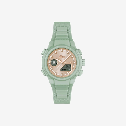 Đồng Hồ Lacoste Nữ Chính Hãng - LC33 Analog and Digital Silicone Watch - Màu Xanh | JapanSport 2001433