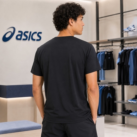 Áo Phông Asics Chính Hãng - Dry Big Logo Short-Sleeve - Màu Đen | JapanSport 2031E019-002