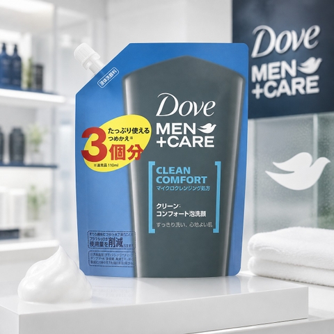 Túi Sữa rửa mặt Dove Men+Care Clean Comfort 330ml | JapanSport