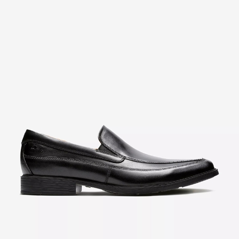 Giày Clark Nam Chính Hãng - Men's Tilden Free Loafer - Đen | JapanSport 261-10312