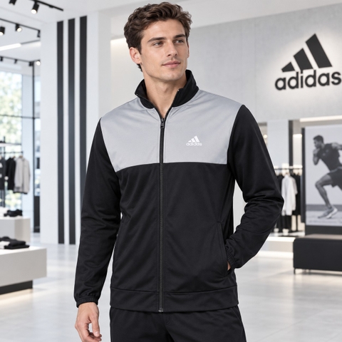Áo Khoác Adidas Chính Hãng - Basic tracksuit - Đen | JapanSport CF1615