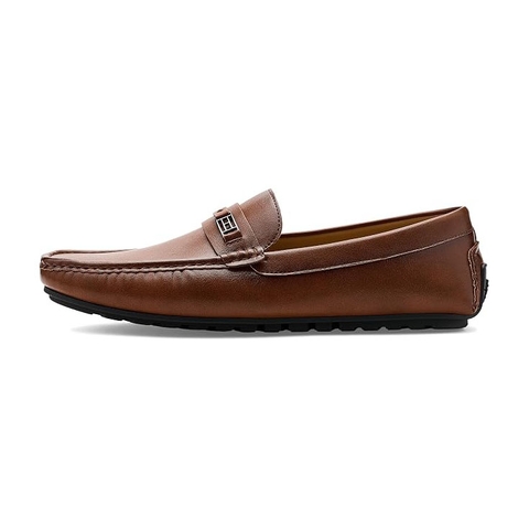 Giày Tommy Hilfiger Nam Chính Hãng - Rudder mens Driving Style Loafer - Màu Nâu | JapanSport LIGHT BROWN 230 tmRUDDER