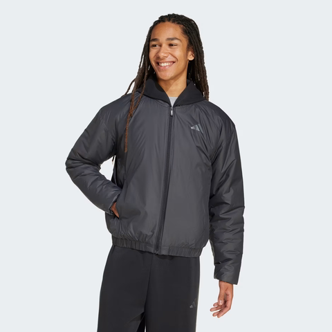 Áo Khoác Adidas Nam Chính Hãng - Essentials Holiday CLIMAWARM Insulated Bomber - Đen | JapanSport JL5075