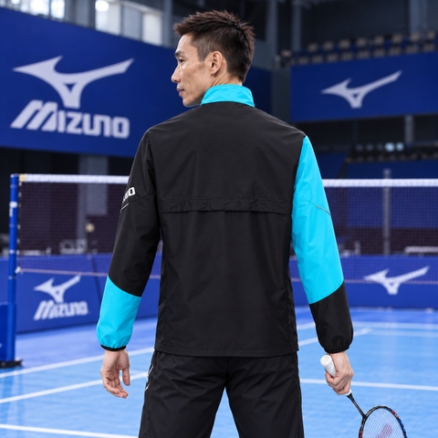 Áo Khoác Mizuno Chính Hãng - Active Warmer Jacket Unisex - Màu Xanh/Đen | JapanSport 62MEA502-92
