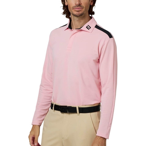Áo Dài Tay FOOTJOY Chính Hãng - Golf Shoulder Line Long Sleeve Shirt - Màu Hồng | JapanSport 38587 FJ-F25-S03