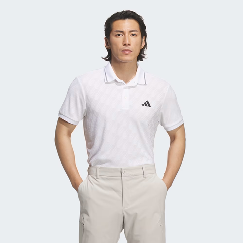 Áo Polo Adidas Nam Chính Hãng - JACQUARD SHORT-SLEEVE POLO SHIRT - Màu Trắng | JapanSport JY8231