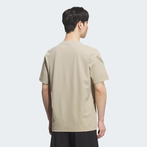 Áo Phông Adidas Nam Chính Hãng - ZNE Regular Fit CARAT Short-Sleeve T-Shirt - Màu Be  | JapanSport KG7406