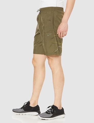 Quần Shorts Reebok Nam Chính Hãng - Classics Brand Proud Woven Shorts - Màu Olive | JapanSport HE9614