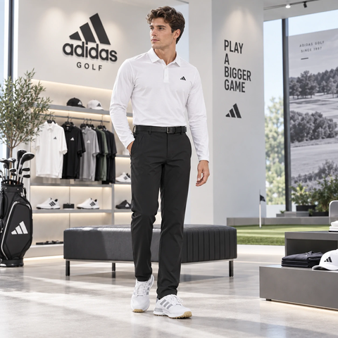 Quần Golf Adidas Nam Chính hãng - Black STRETCH PANTS - Màu đen | JapanSport JM9550