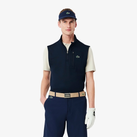 Áo Gile Lacoste Chính hãng - Half-Zip Layering Golf Vest - Màu Navy | JapanSport SH8957-51-166