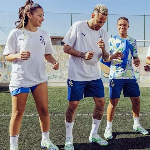 Quần Puma Nam Chính Hãng - Neymar Jr Men's Football Shorts - Xanh | JapanSport 658508-01