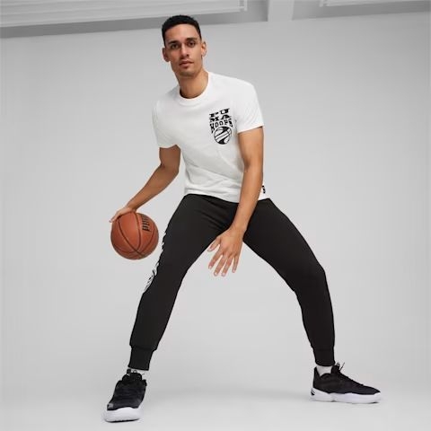 Áo Phông Puma Chính hãng - The Hooper Men's Basketball Tee - Trắng | JapanSport 624828-01