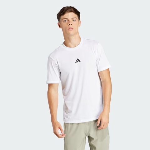 Áo Phông Adidas Nam Chính Hãng - Logo Workout T-Shirt - Màu Trắng | JapanSport IT2125