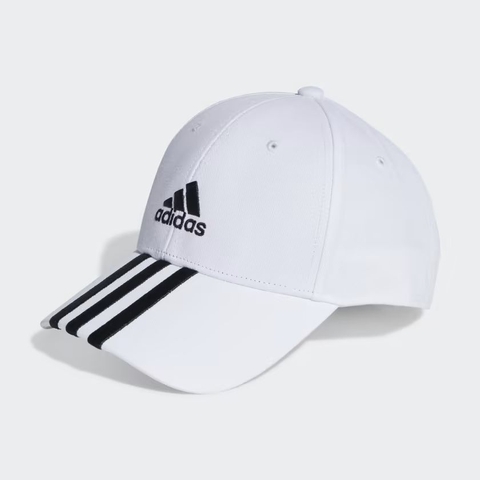 Mũ Adidas Chính Hãng - 3 Stripe Cotton Twill Baseball Cap - Màu Trắng | JapanSport II3509