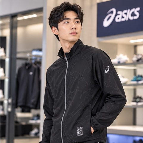 Áo Khoác Asics Chính Hãng -Cool Graphic Summer Woven Jacket -  | JapanSport 2031E988   001