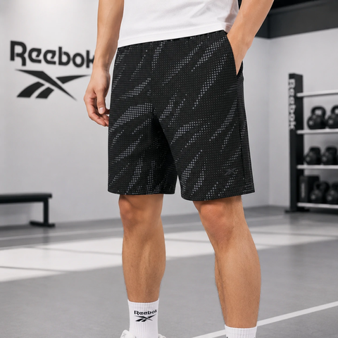 Quần Shorts Reebok Nam Chính Hãng - Speed Short 4.0 AOP - Màu Đen | JapanSport 100207766