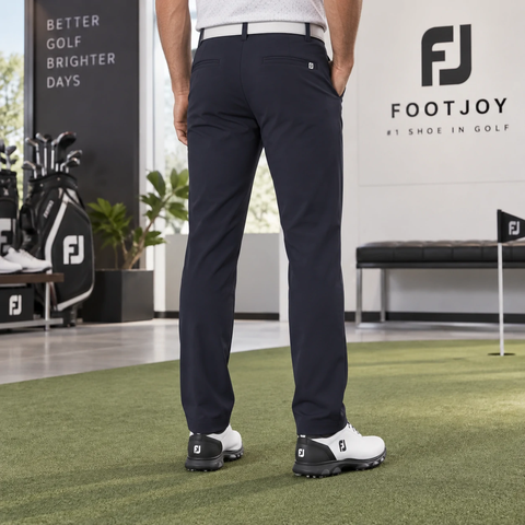 Quần dài Footjoy Nam Chính Hãng - Classic Back Fleece Long Pants - Màu Dark Navy | JapanSport 38635 FJ-F25-P04