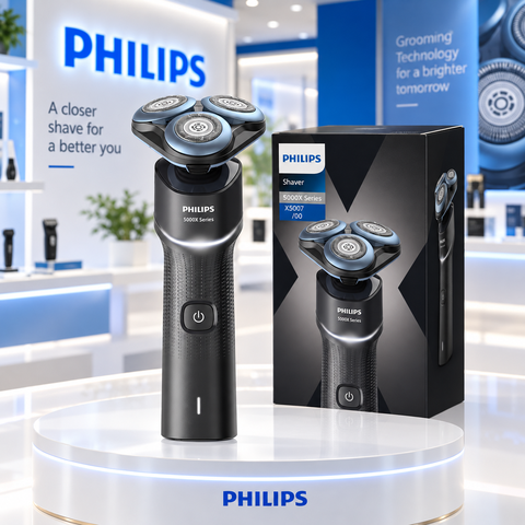 Máy cạo râu Philips Chính hãng -  5000X Series X5007/00 - Cạo sát, êm da - Màu đen  | JapanSport