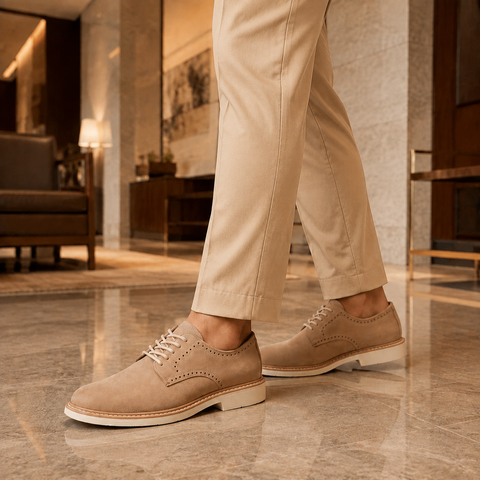 Giày Cole Haan Nam Chính Hãng - Go-to Plain Toe Oxfords - Màu Be | JapanSport C41816