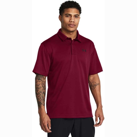 Áo Polo Under Armour Chính hãng - Tech Golf Polo - Màu Đỏ | JapanSport 1290140-625