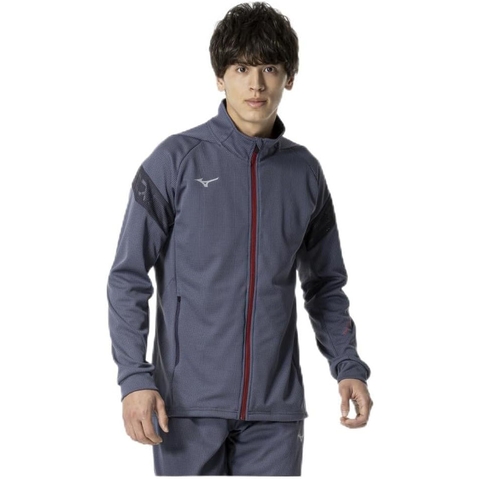 Áo Khoác Mizuno Chính Hãng - Dry Aeroflow Jacket - Màu Đá Xám | JapanSport  32MCB556-17