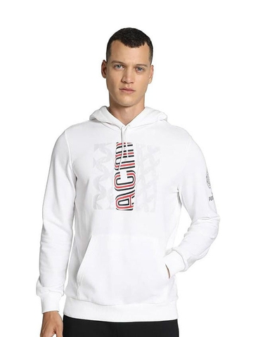 Áo Puma Nam Chính Hãng - AC Milan FTBLCORE - Trắng | JapanSport 772316-02