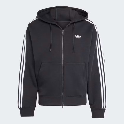 Áo Khoác Adidas Nam Chính Hãng - Adicolor Spacer Oversized Hoodie - Màu Đen | JapanSport   JX1507