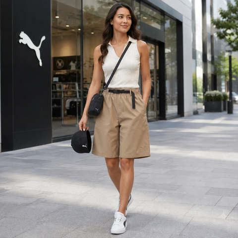 Quần Short Nữ Puma Chính Hãng - HER Shorts - Màu Nâu | JapanSport 588347-03