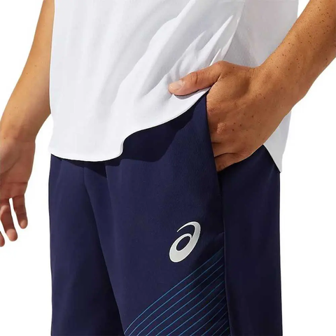Quần Asics Chính Hãng - Team Double Cross Shorts - Màu Xanh | JapanSport 2101A131