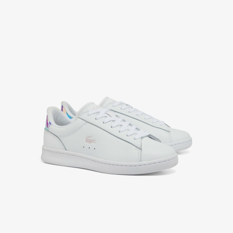 Giày Lacoste Nữ Chính Hãng - Carnaby Set Leather - Màu Trắng | JapanSport 7-48SFA0013-1Y9