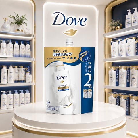Dầu gội Dove chính hãng - Moisture Care Shampoo - 700g | JapanSport