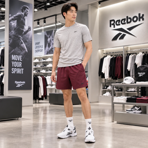 Quần Shorts Reebok Nam Chính Hãng - Speed 3.0 Shorts - Màu Đỏ Mận | JapanSport 100036002