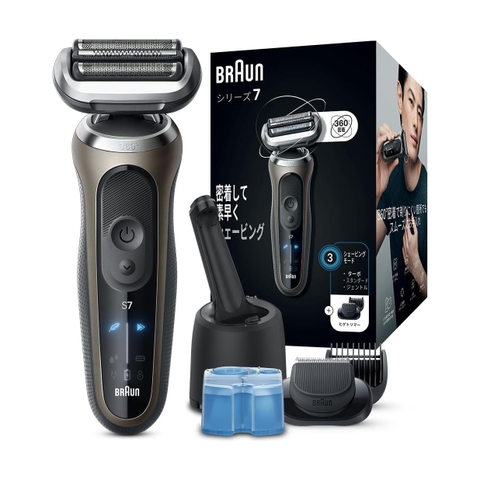 Máy cạo râu Braun Chính hãng | Series 7 - 72-C7500cc - Màu Gold | JapanSport