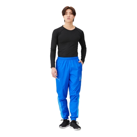 Quần Puma Chính Hãng - Men's Soccer Football Club Team OM Pre-Match Woven Pants - Màu Xanh | JapanSport 774055-19