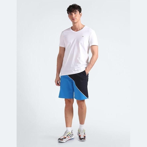 Quần Short Tommy Hilfiger Chính hãng - Colour Block Regular Fit Shorts - Màu Xanh Đen| JapanSport 78J7997411